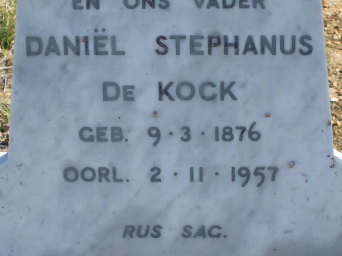 KOCK Daniel Stephanus, de 1876-1957