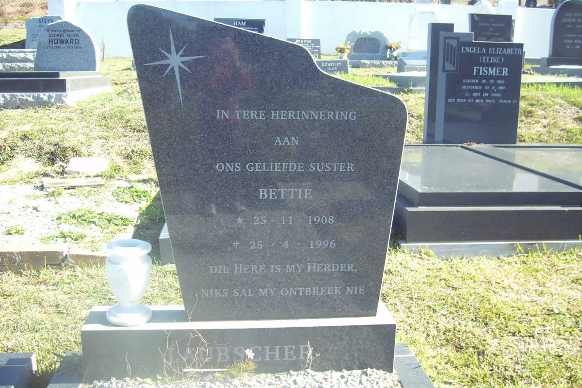 LAUBSCHER Bettie 1908-1996