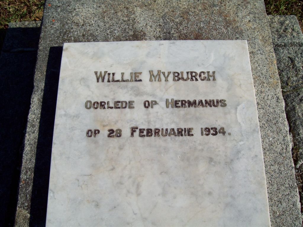 MYBURGH Willie -1934