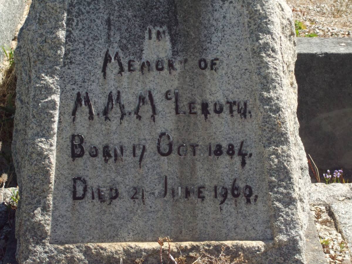 McLEROTH M.M. 1884-1960