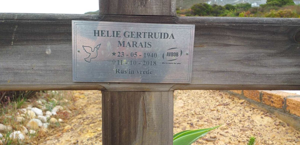 MARAIS Helie Gertruida 1940-2018