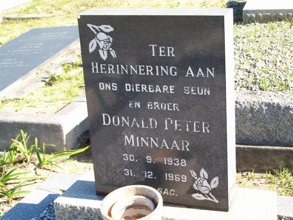 MINNAAR Donald Peter 1938-1969
