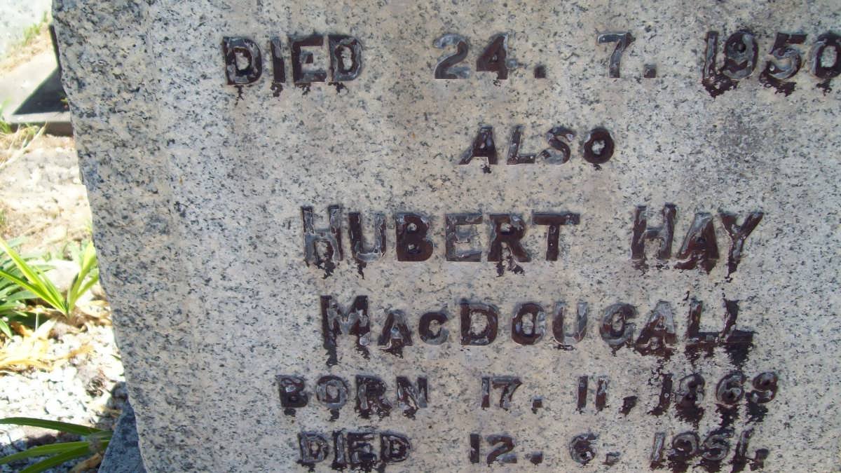 MacDOUGALL Hubert Hay 186?-1951