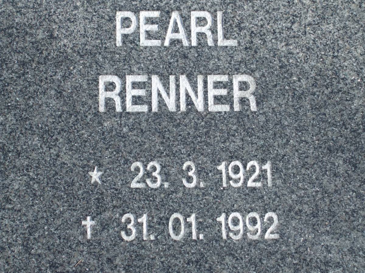 MARTIN Pearl Renner 1921-1992