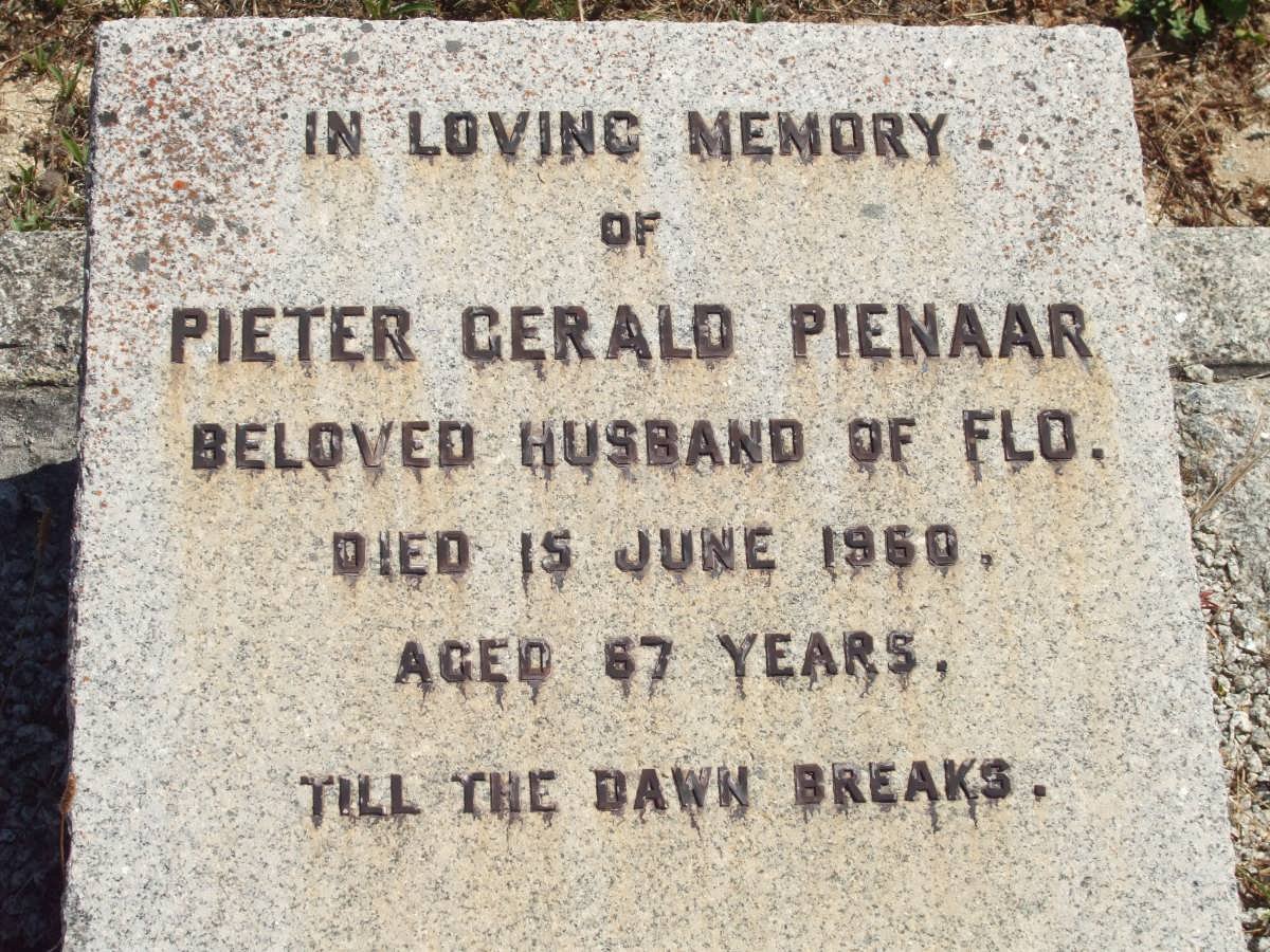 PIENAAR Pieter Gerald -1960