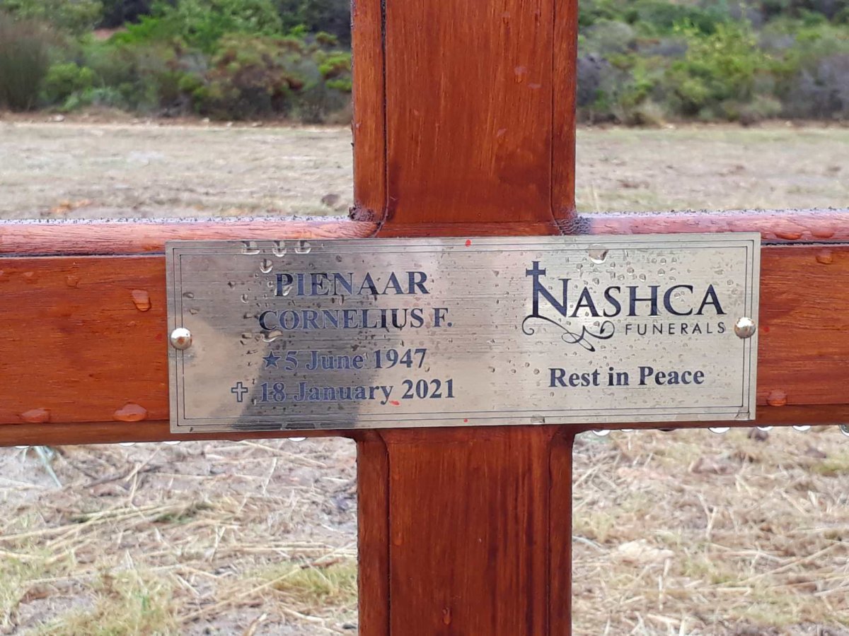 PIENAAR Cornelius F. 1947-2021