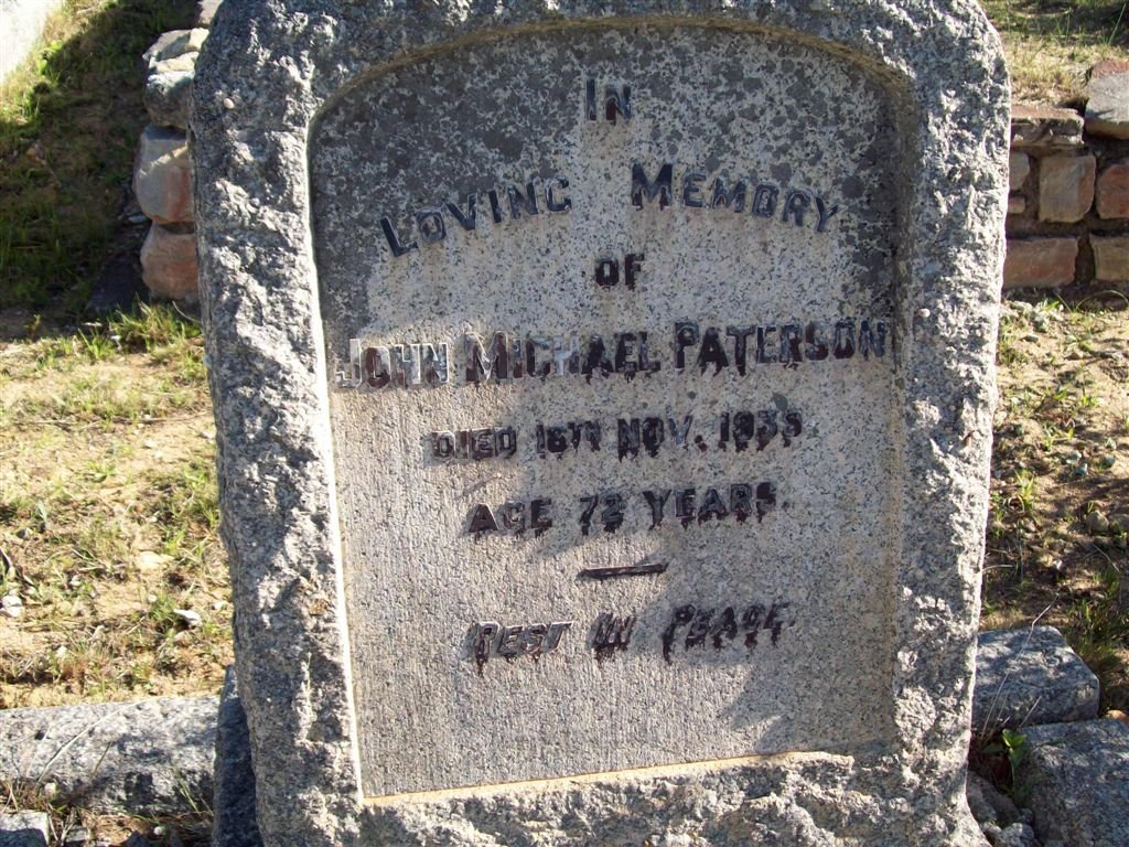 PATERSON John Michael -1935