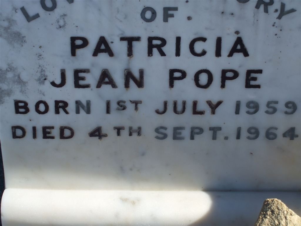 POPE Patricia Jean 1959-1964