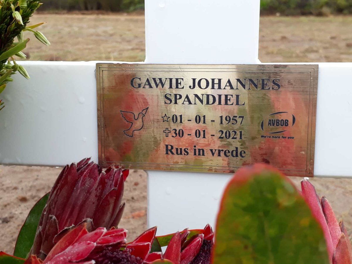 SPANDIEL Gawie Johannes 1957-2021