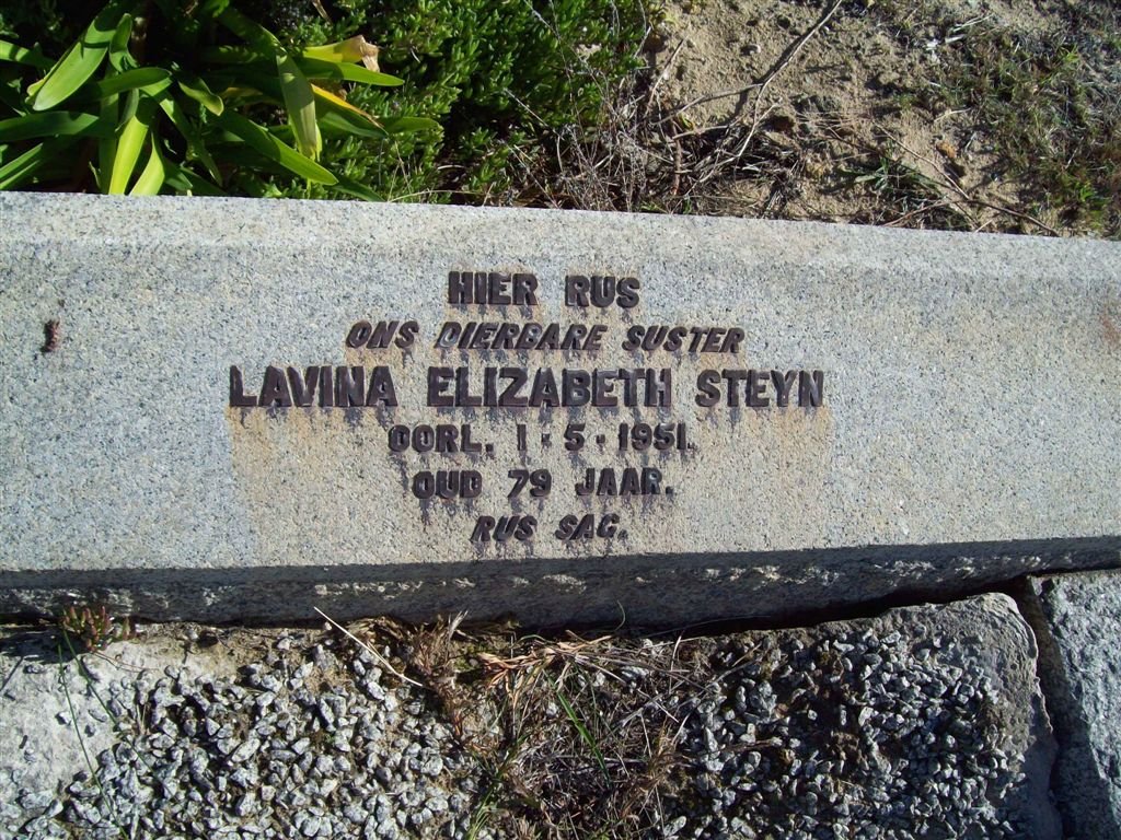 STEYN Lavina Elizabeth -1951