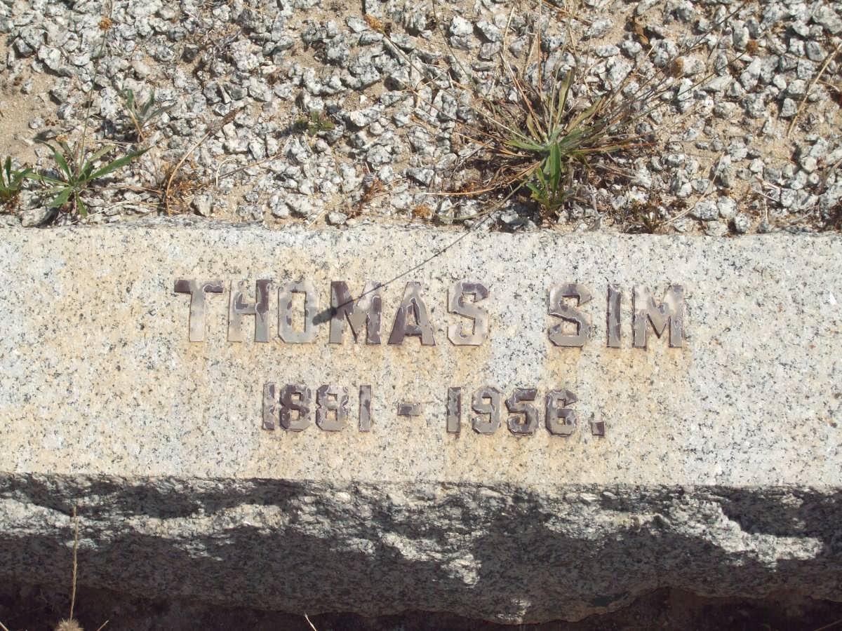 SIM Thomas 1881-1956