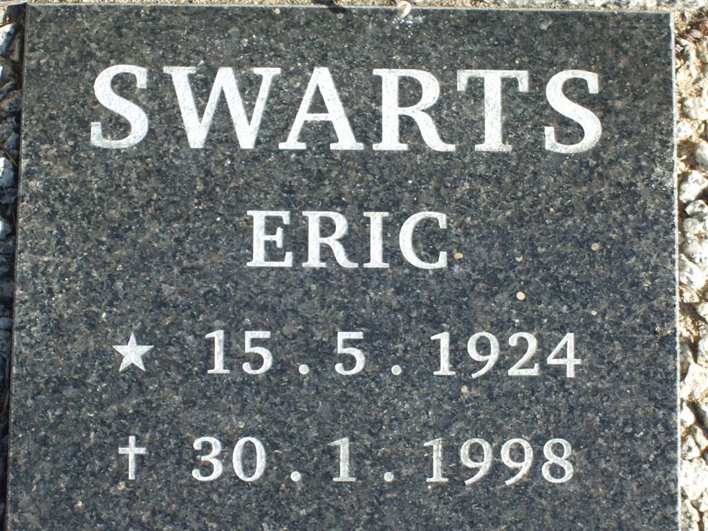SWARTS Eric 1924-1998