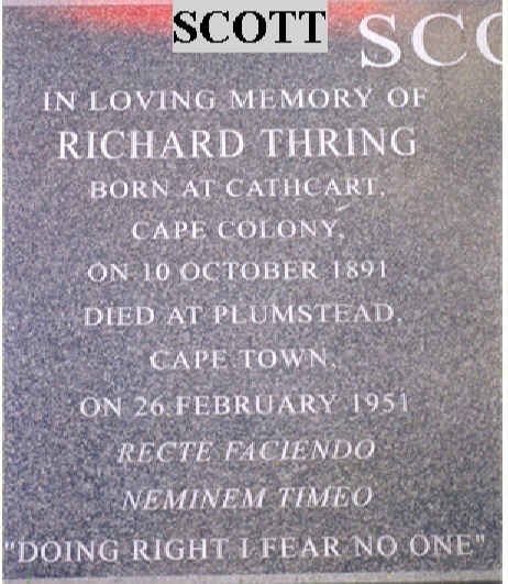 SCOTT Richard Thring 1891-1951