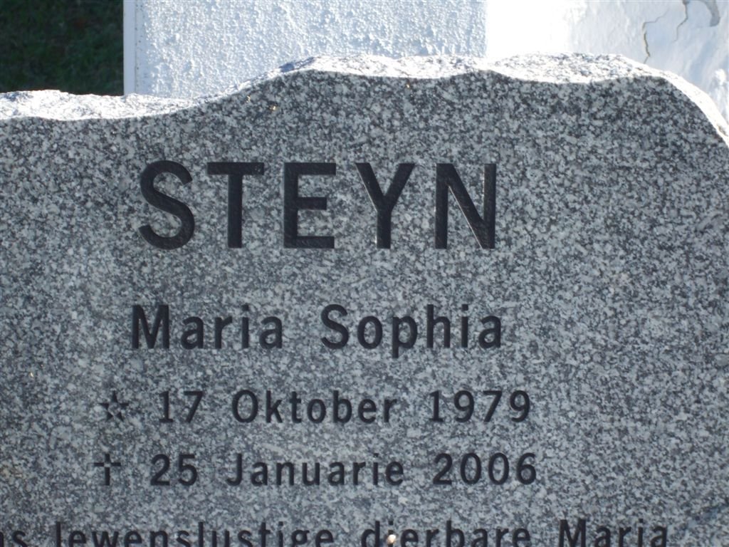 STEYN Maria Sophia 1979-2006