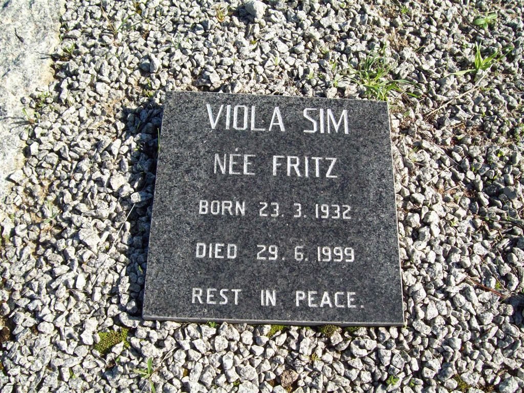 SIM Viola nee FRITZ 1932-1999