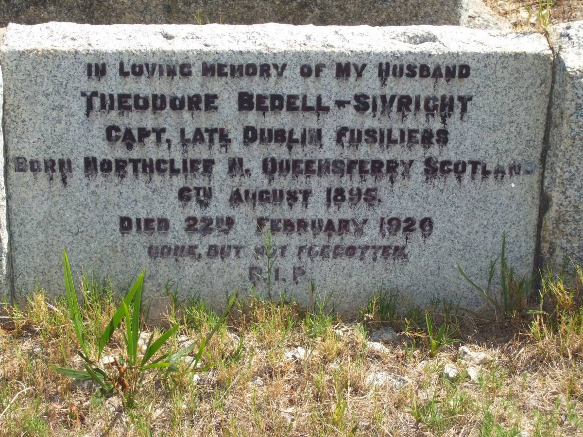 SIVRIGHT Theodore, BEDELL- 1895-1926