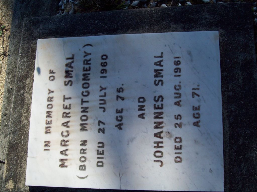 SMAL Johannes -1961 &amp;  Margaret MONTGOMERY -1960