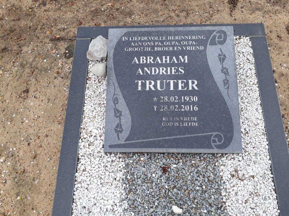 TRUTER Abraham Andries 1930-2016