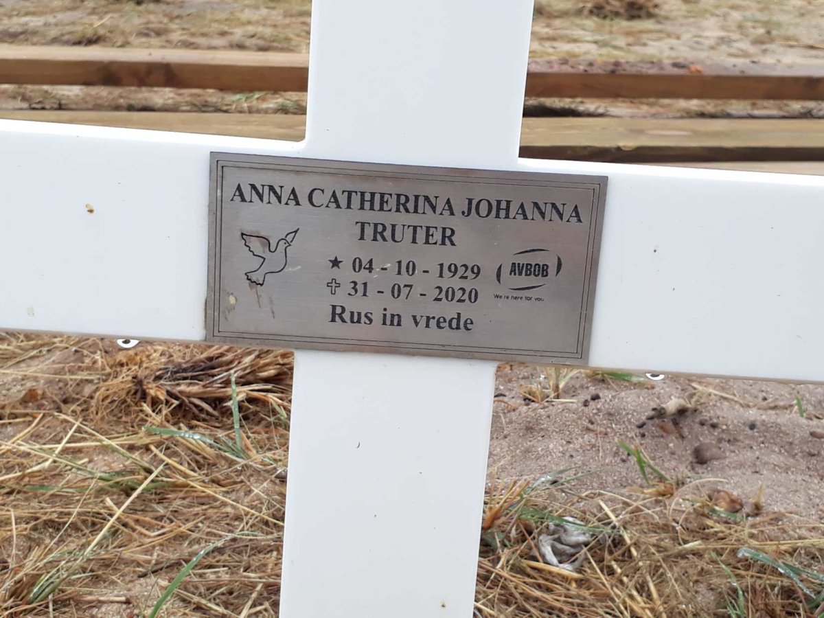 TRUTER Anna Catherina Johanna 1929-2020