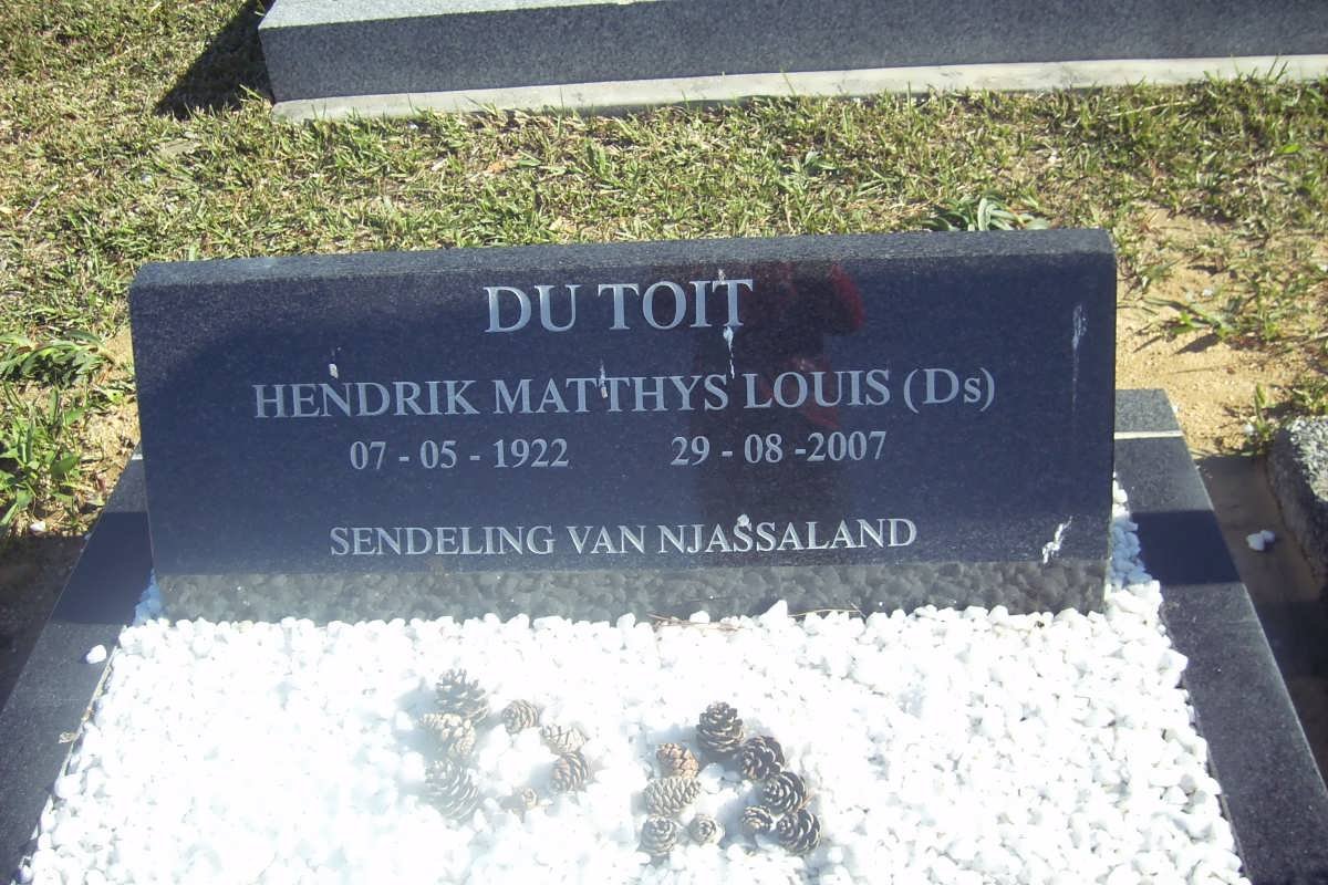 TOIT Hendrik Matthys Louis, du 1922-2007