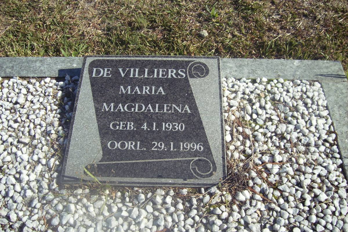 VILLIERS Maria Magdalena, de 1930-1996