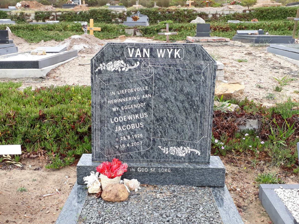 WYK Lodewikus Jacobus, van 1926-2007