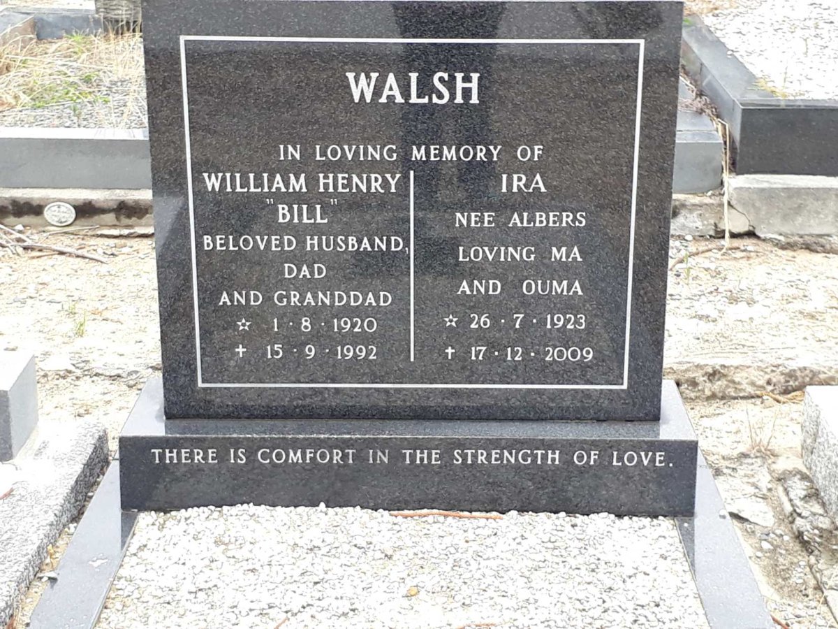 WALSH William Henry 1920-1992 &amp; Ira ALBERS 1923-2009