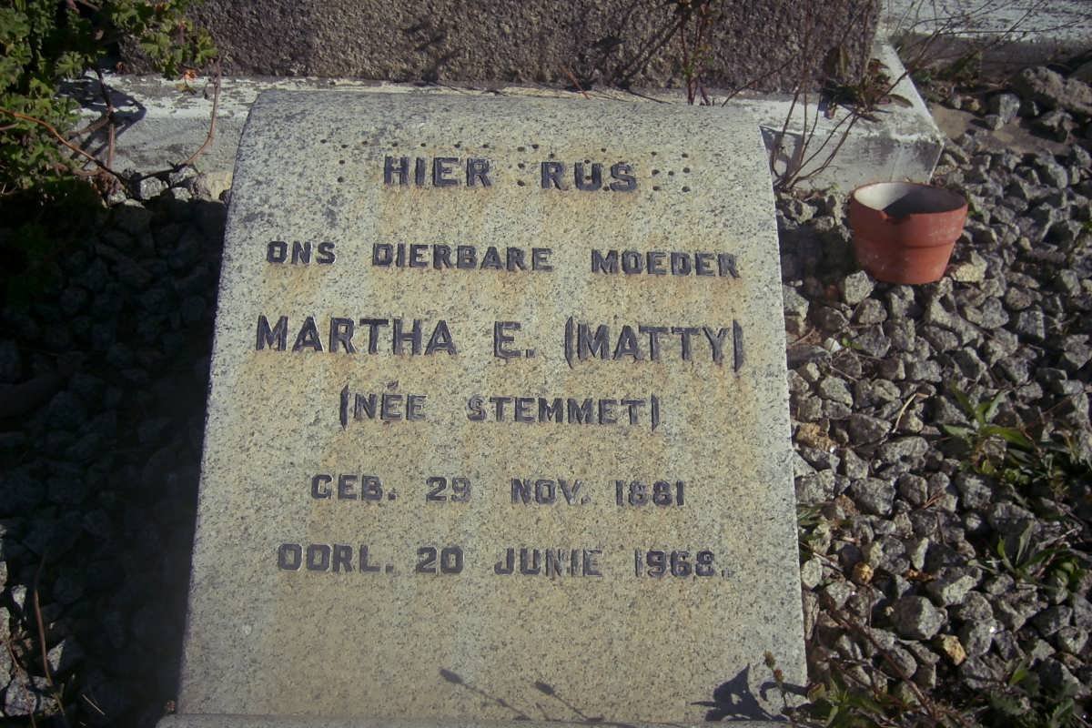 WARMENHOVE F. 1879-1931 &amp; Martha E. nee STEMMET 1881-1968