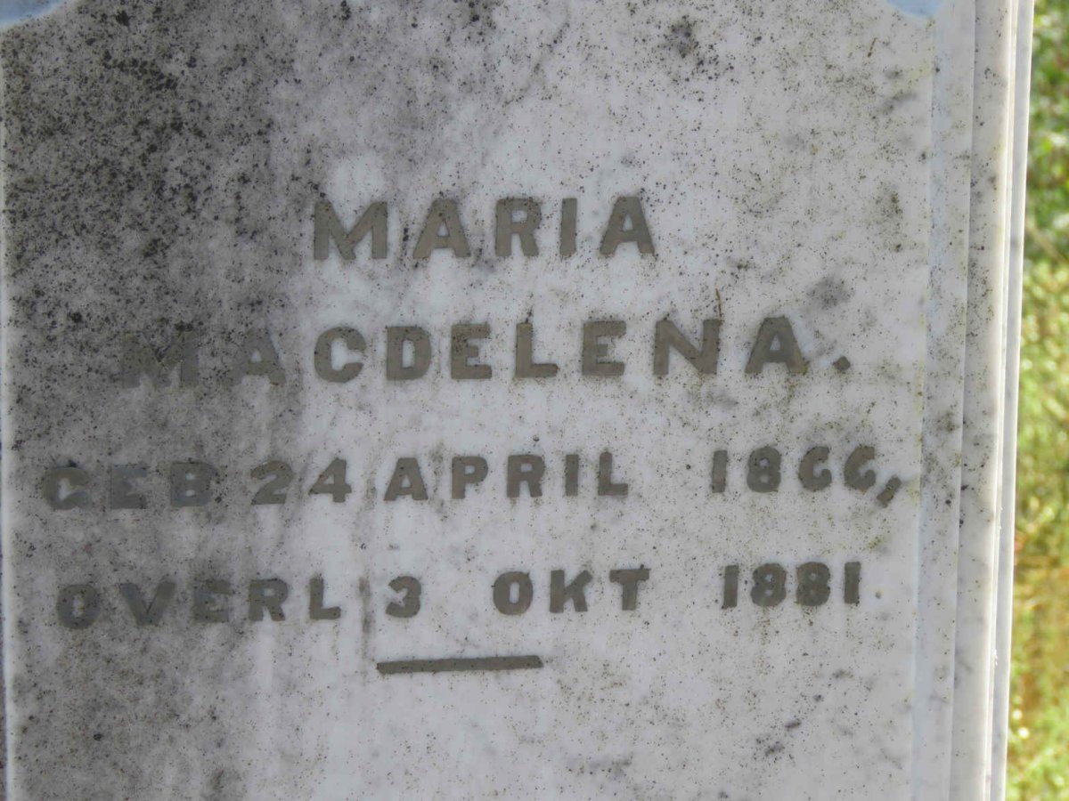 UYS Maria Magdalena 1866-1881