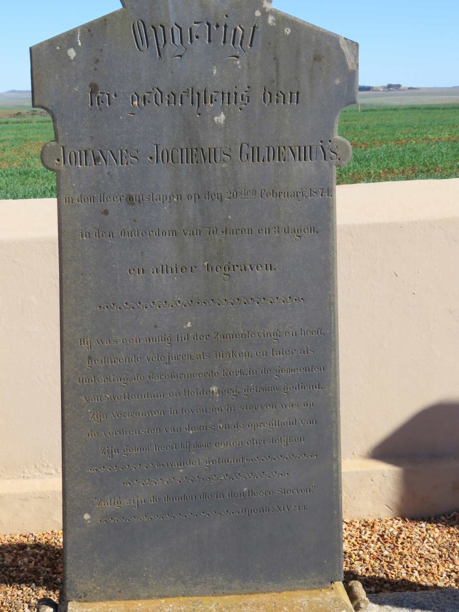GILDENHUŸS Johannes J. -1874