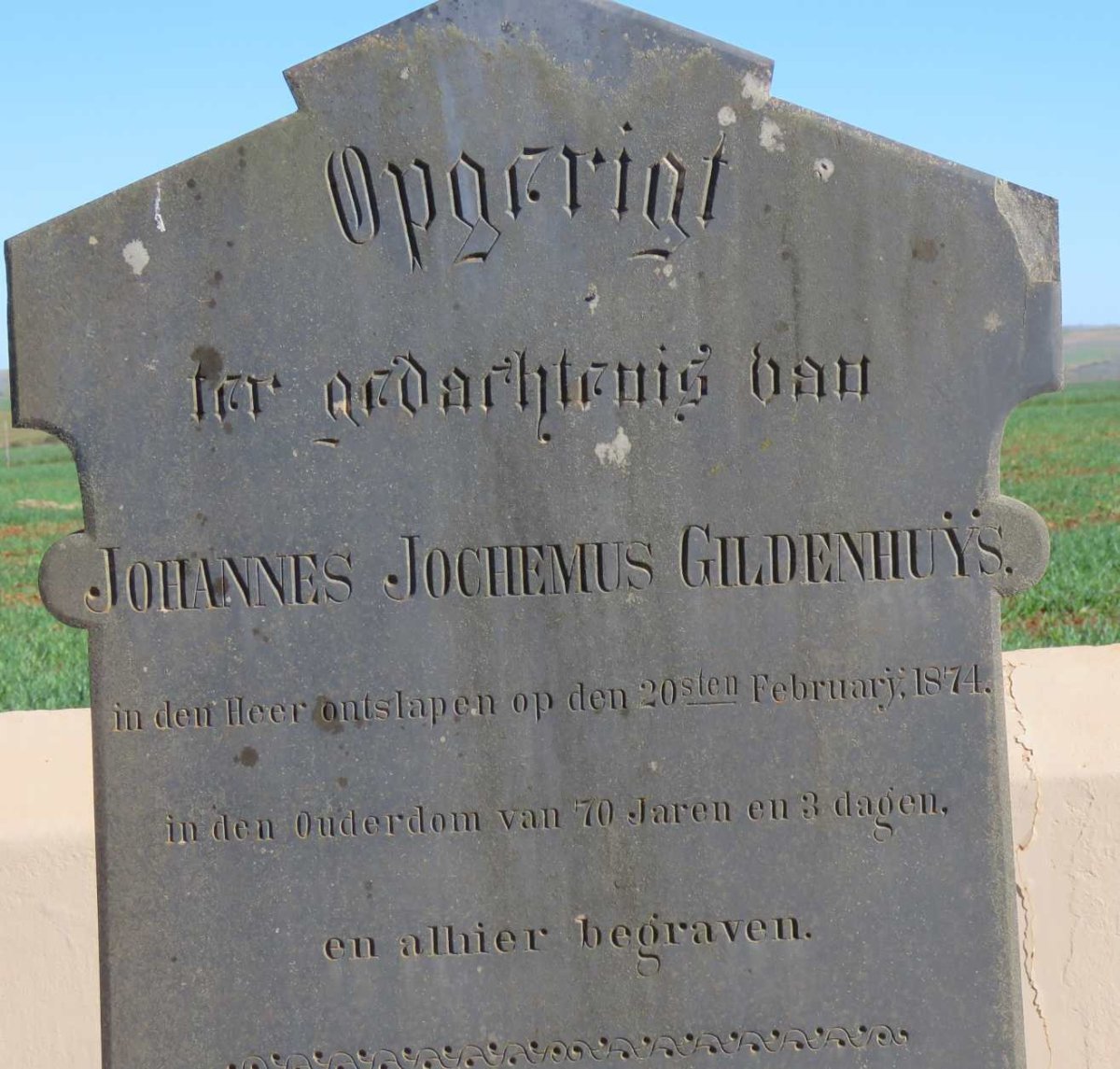 GILDENHUŸS Johannes J. -1874