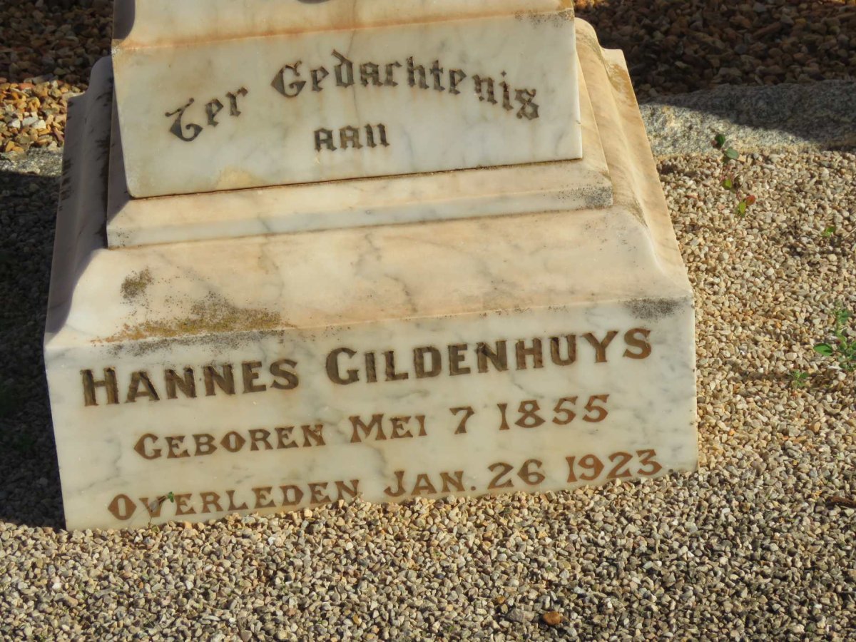 GILDENHUYS Hannes 1855-1923