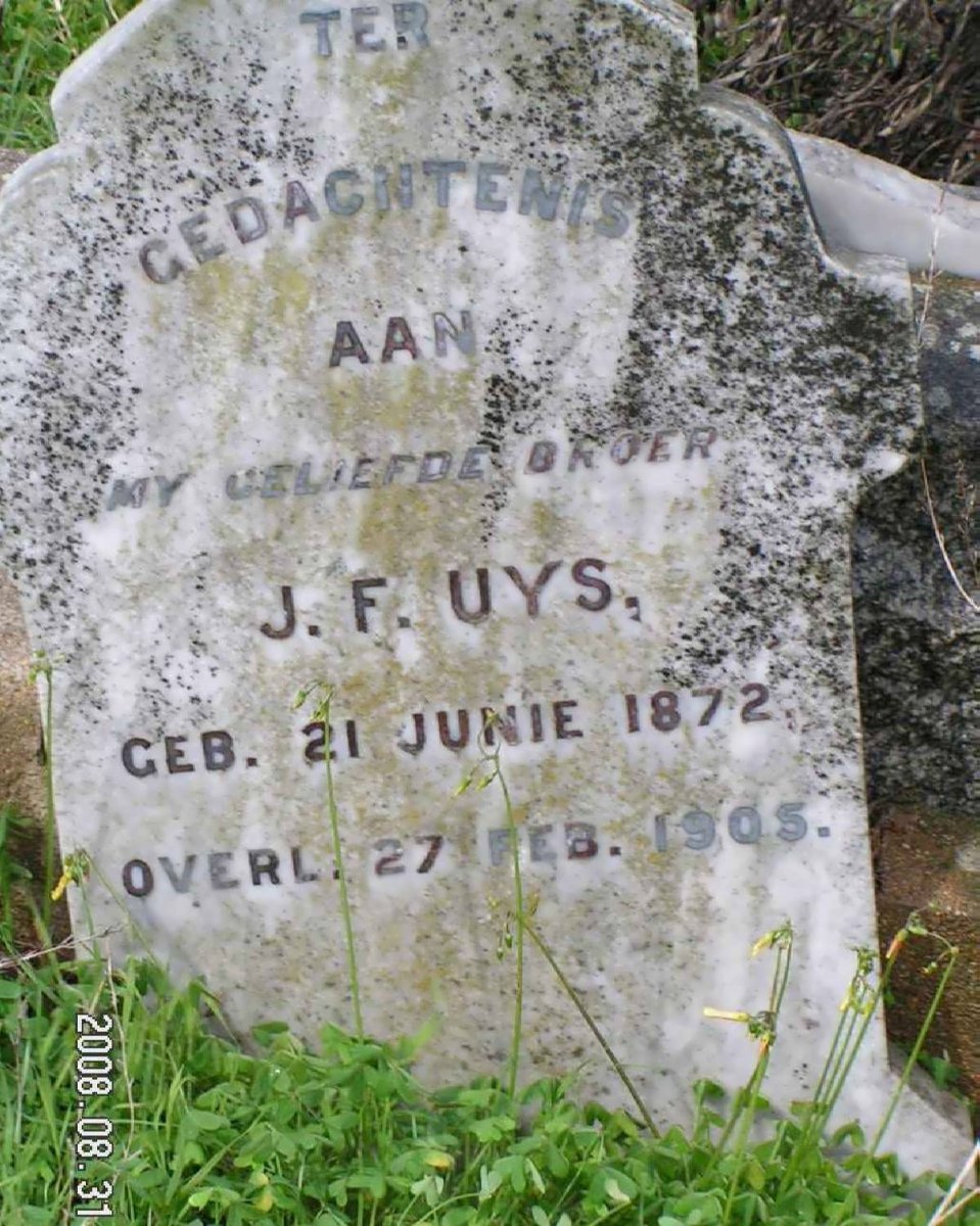 UYS J.F. 1872-1905
