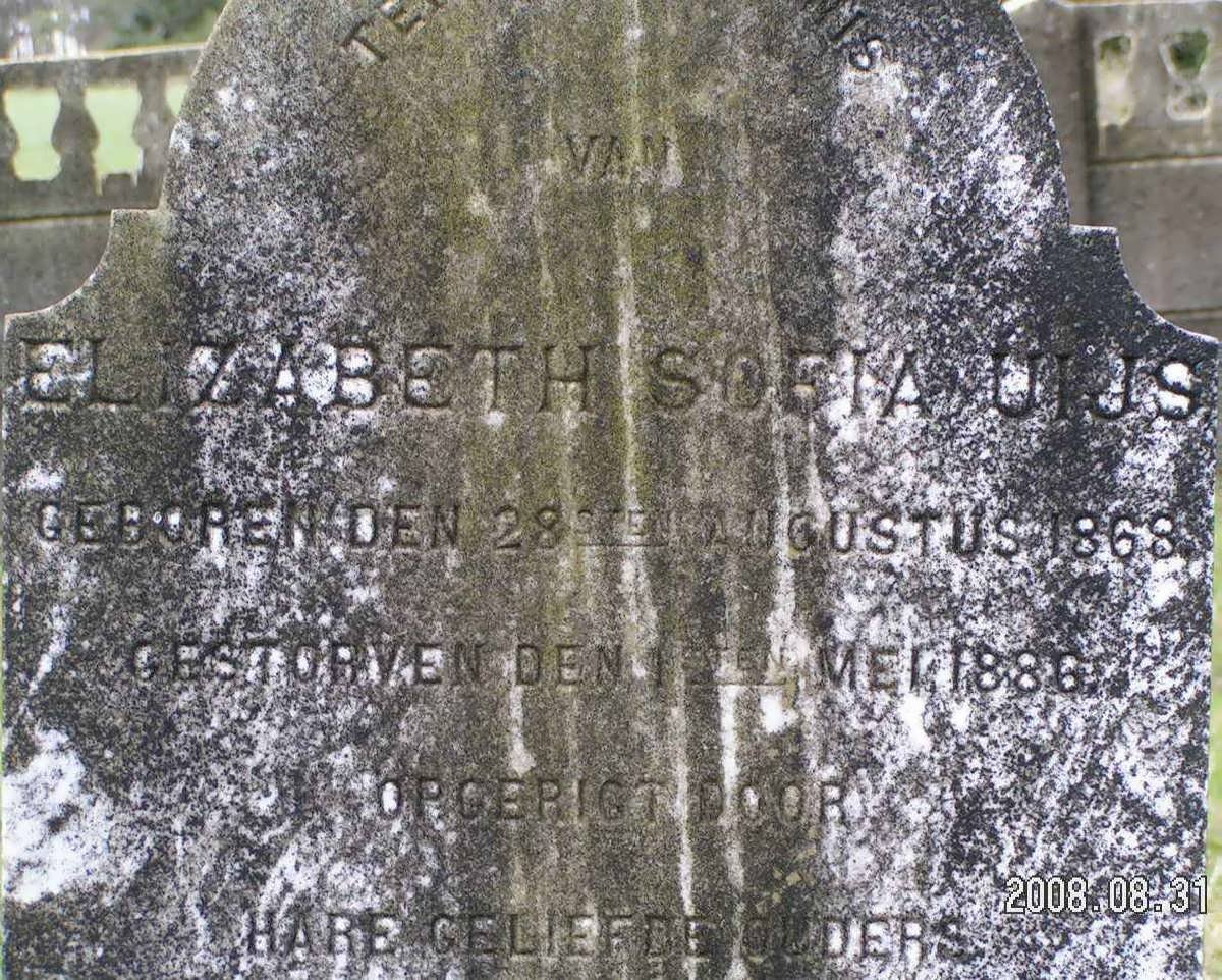UIJS Elizabeth Sofia 1868-1886