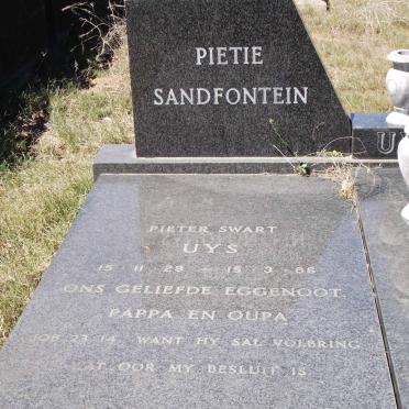 UYS Pieter Swart 1929-1986
