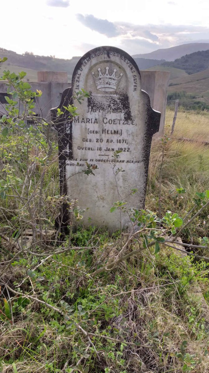 COETZEE Maria nee HELM 1871-1922