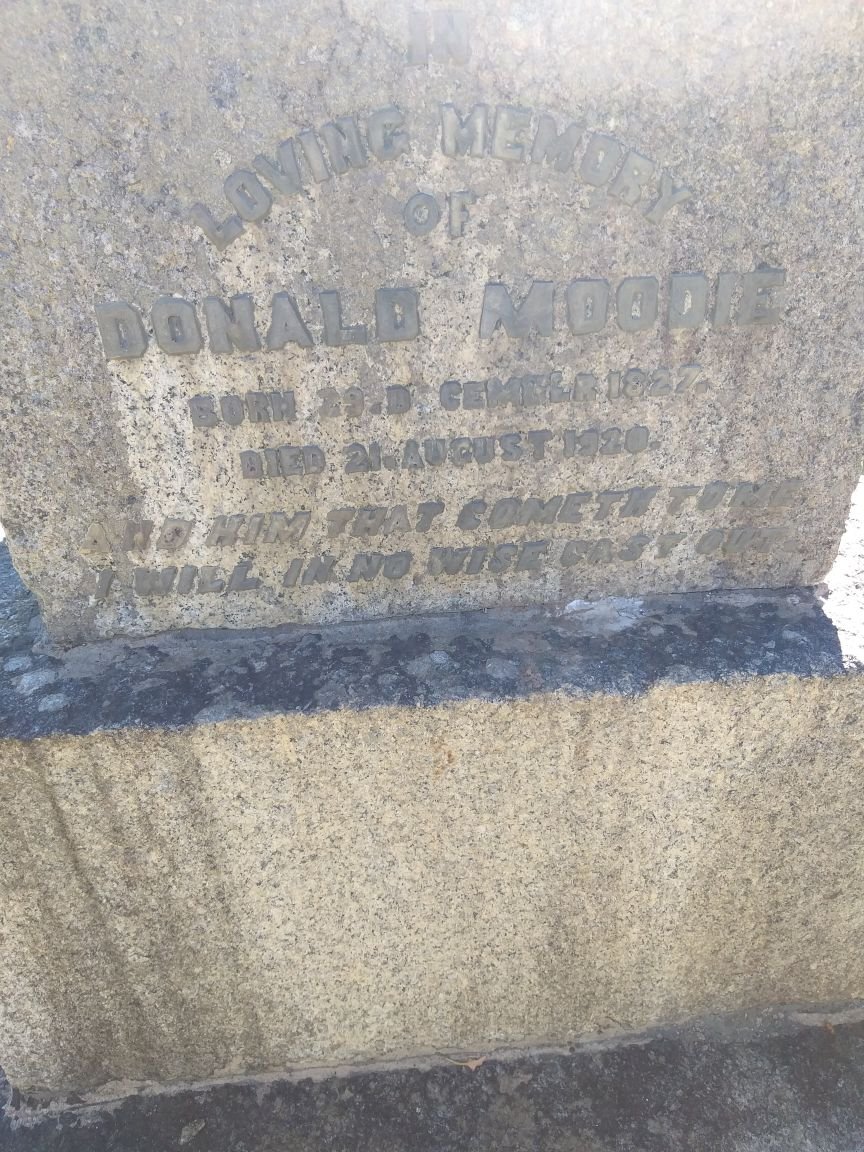 MOODIE Donald 1827-1920