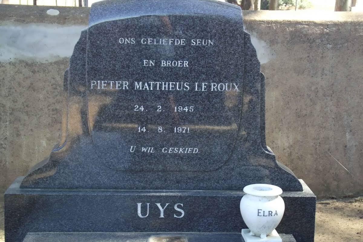 UYS Pieter Mattheus Le Roux 1945-1971