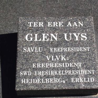 UYS Glen nee IRWING 1924-2007