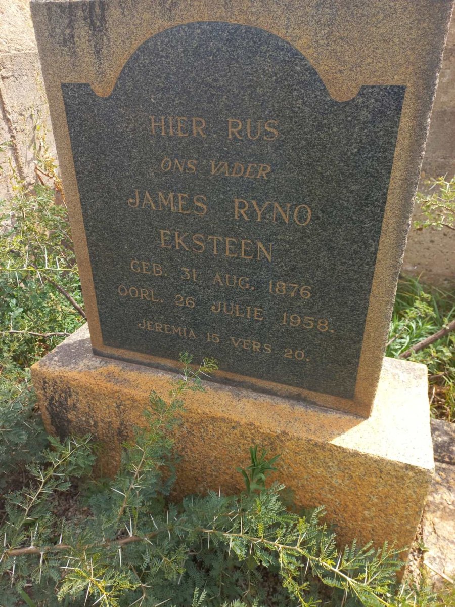 EKSTEEN James Ryno 1876-1958