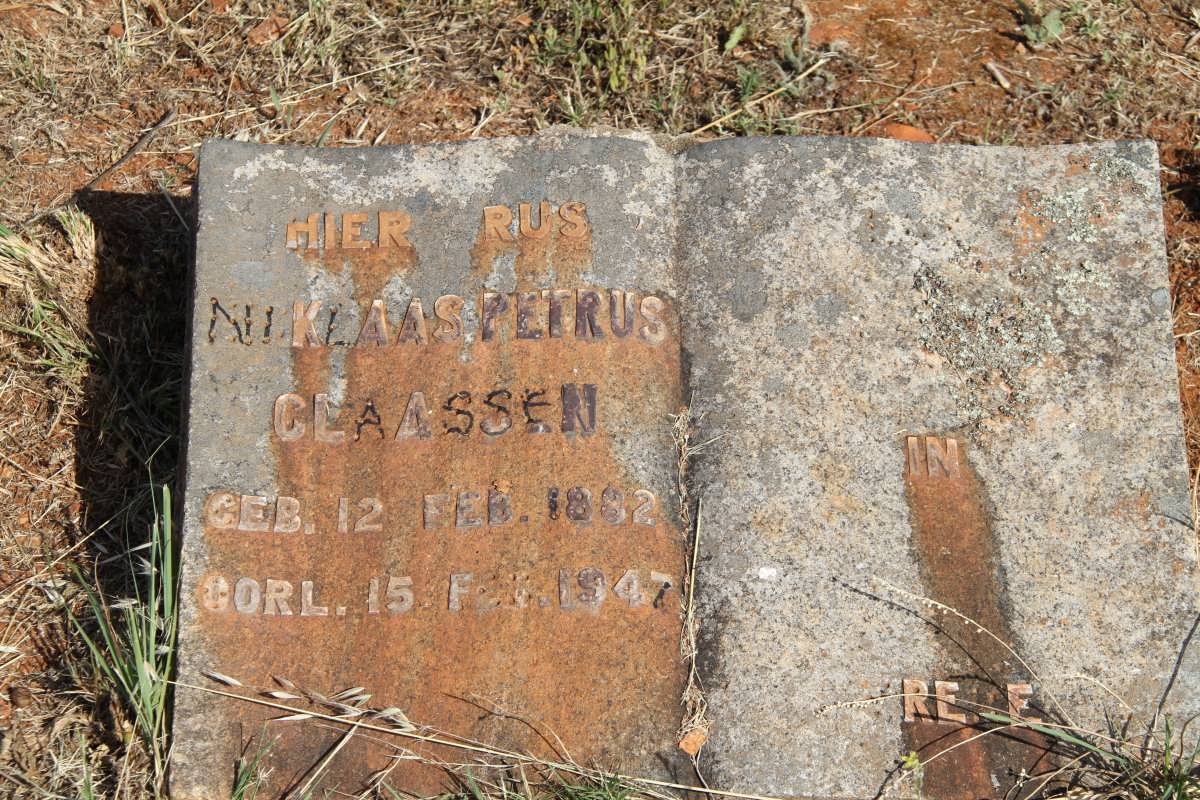 CLAASSEN Niklaas Petrus 1882-1947