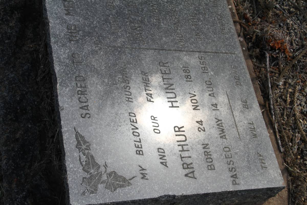 HUNTER Arthur 1881-1955