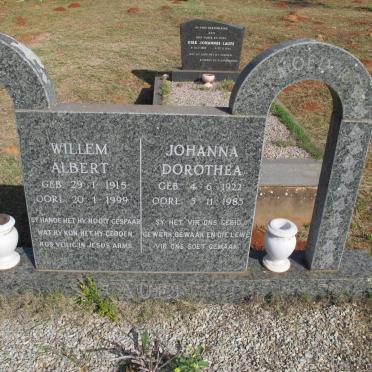 LAUFS Willem Albert 1915-1999 &amp; Johanna Dorothea 1922-1985