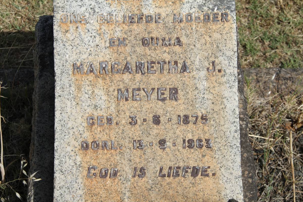 MEYER Margaretha J. 1875-1963