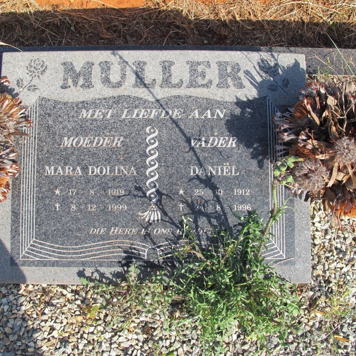 MULLER Daniël 1912-1996 &amp; Mara Dolina 1919-1999