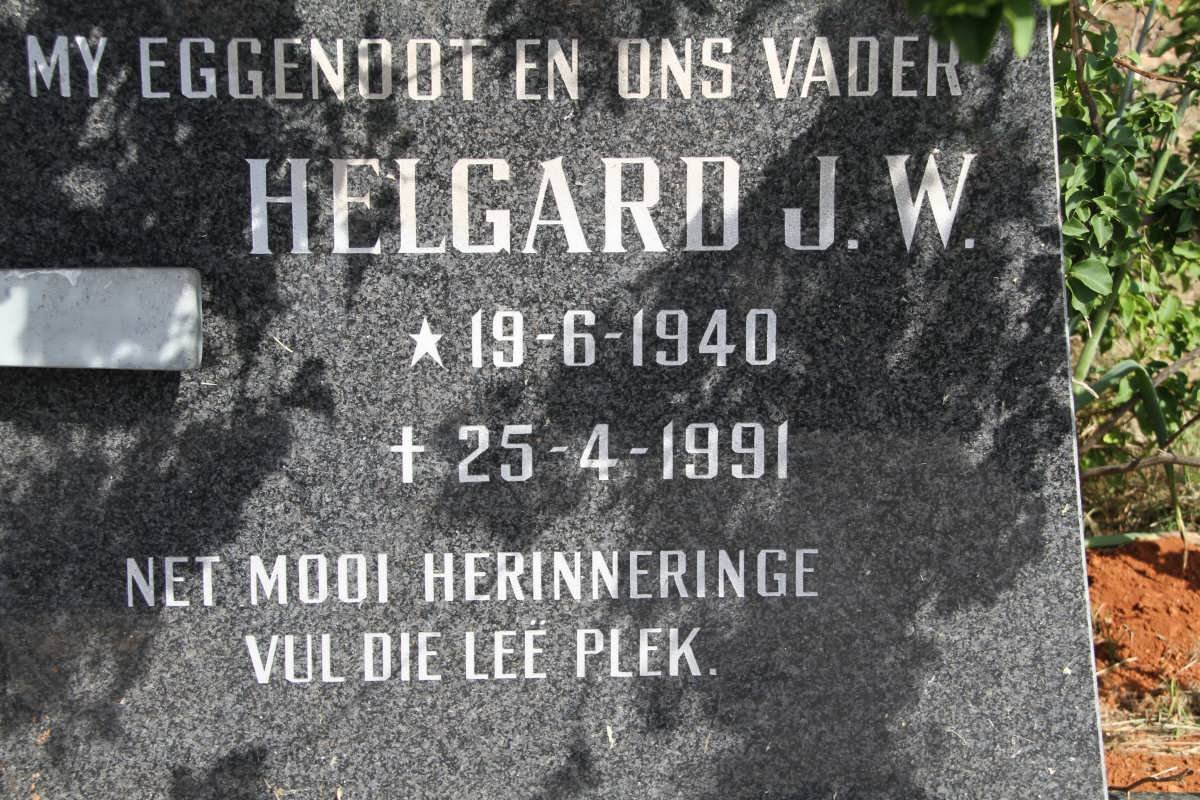 MULLER Helgard J.W. 1940-1991