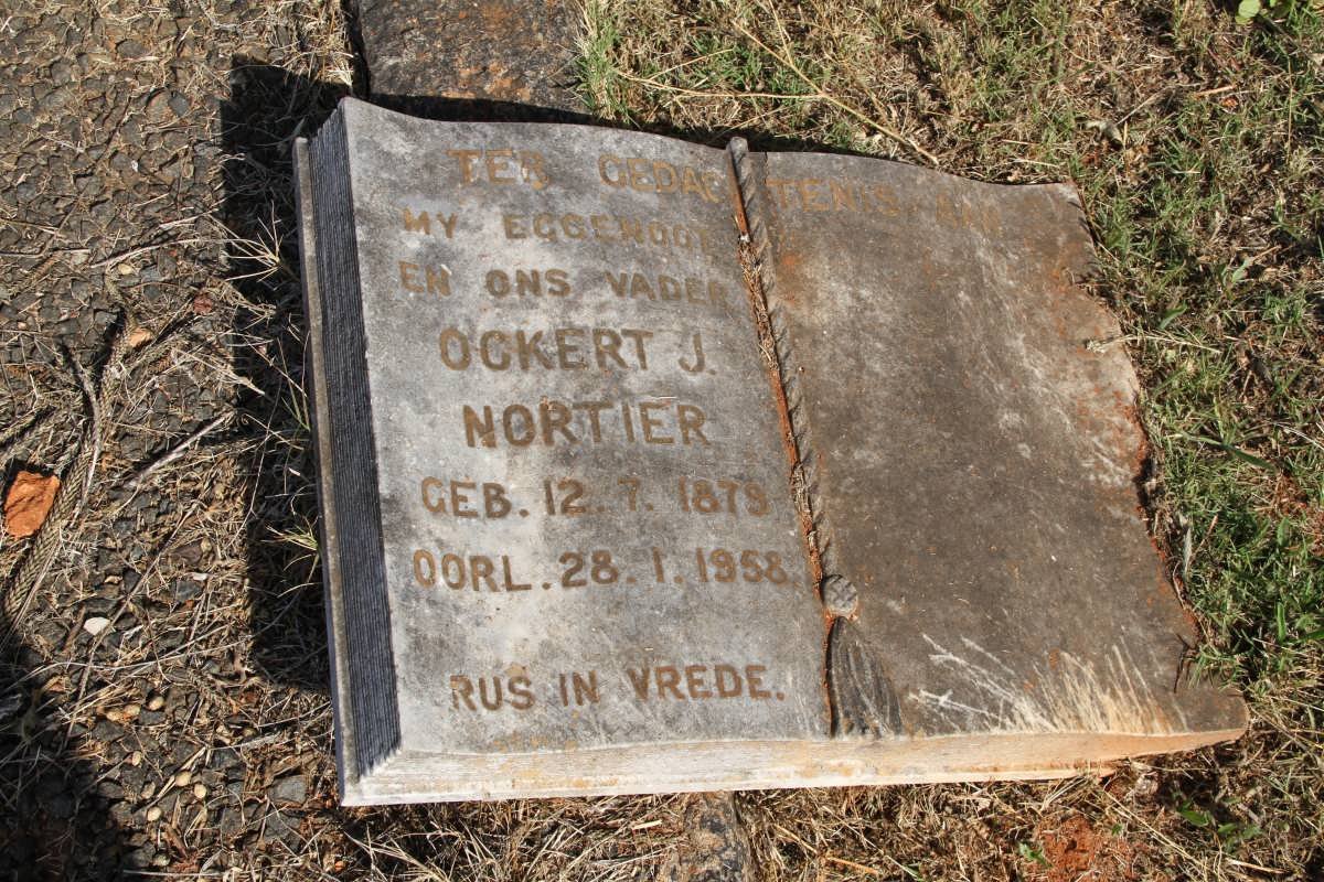 NORTIER Ockert J. 1879-1958