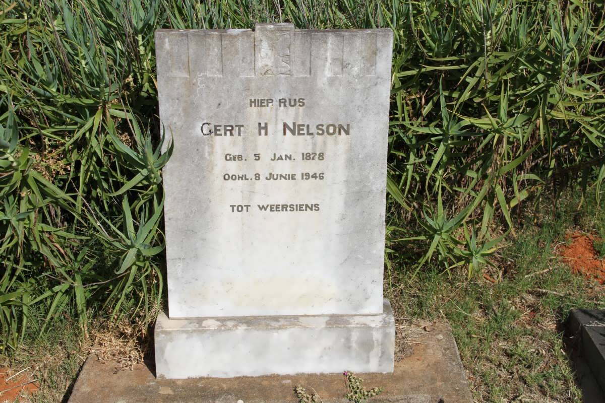 NELSON Gert H. 1878-1946