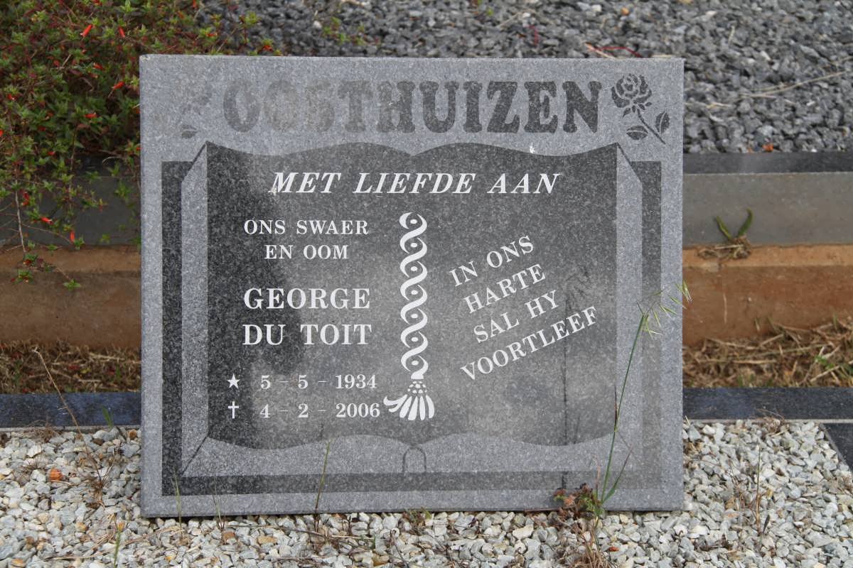 OOSTHUIZEN George du Toit 1934-2006