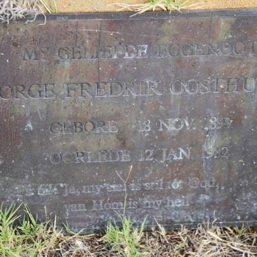 OOSTHUIZEN George Fredrik 1893-1982